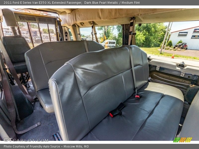 Dark Blue Pearl Metallic / Medium Flint 2011 Ford E Series Van E350 XL Extended Passenger