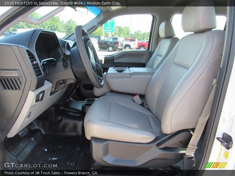 Oxford White / Medium Earth Gray 2016 Ford F150 XL SuperCrew