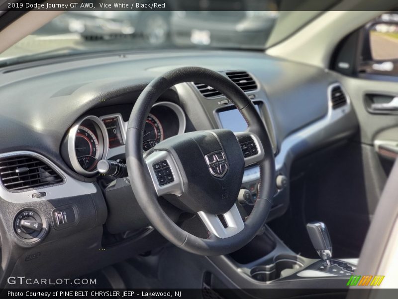 Vice White / Black/Red 2019 Dodge Journey GT AWD