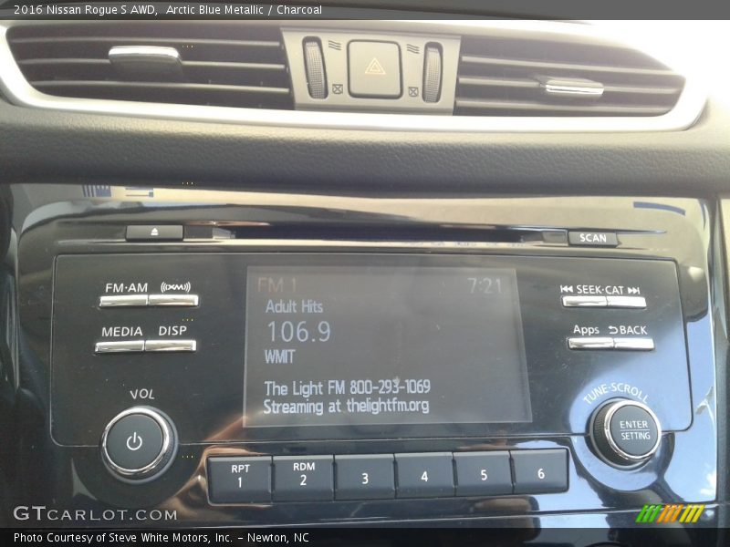 Arctic Blue Metallic / Charcoal 2016 Nissan Rogue S AWD