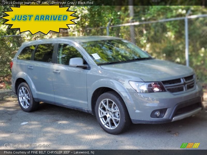 Destroyer Gray / Black/Red 2019 Dodge Journey GT AWD