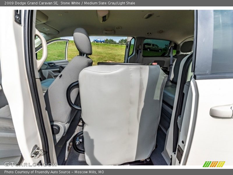 Stone White / Medium Slate Gray/Light Shale 2009 Dodge Grand Caravan SE