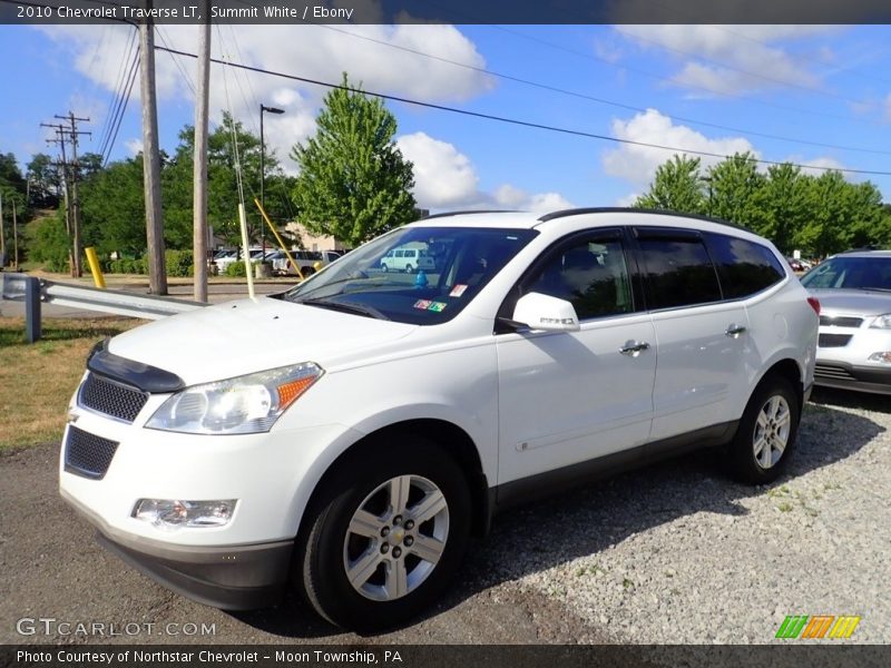 Summit White / Ebony 2010 Chevrolet Traverse LT