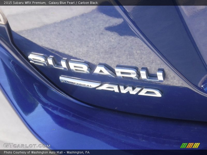 Galaxy Blue Pearl / Carbon Black 2015 Subaru WRX Premium