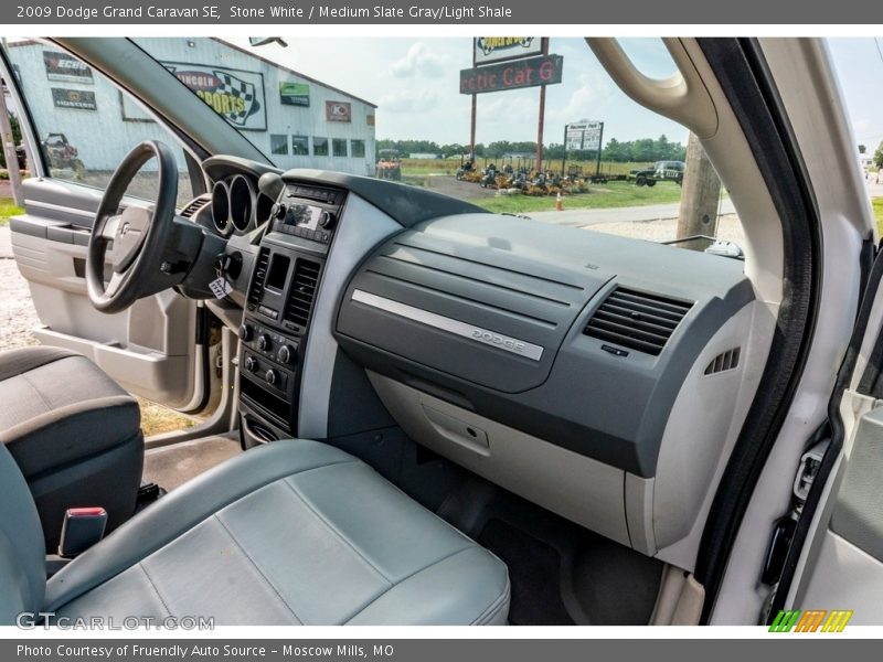 Stone White / Medium Slate Gray/Light Shale 2009 Dodge Grand Caravan SE