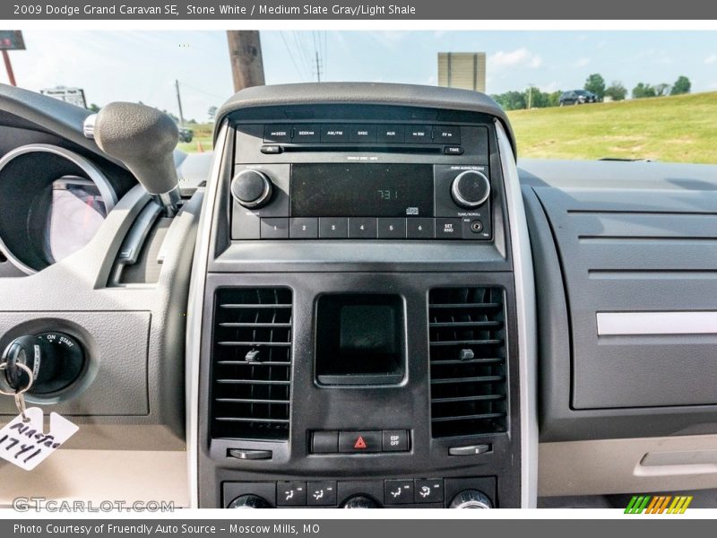 Stone White / Medium Slate Gray/Light Shale 2009 Dodge Grand Caravan SE
