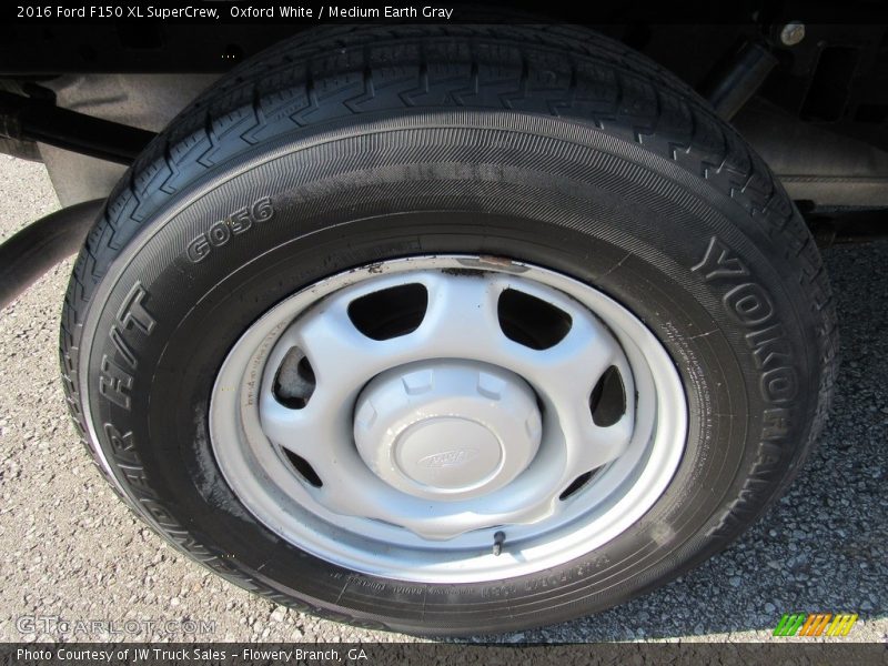Oxford White / Medium Earth Gray 2016 Ford F150 XL SuperCrew