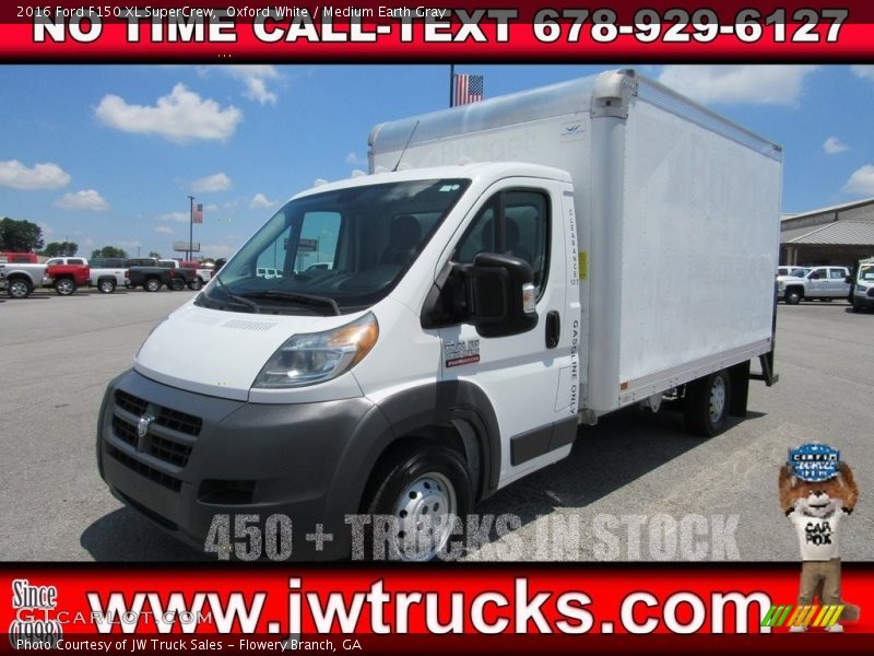 Oxford White / Medium Earth Gray 2016 Ford F150 XL SuperCrew