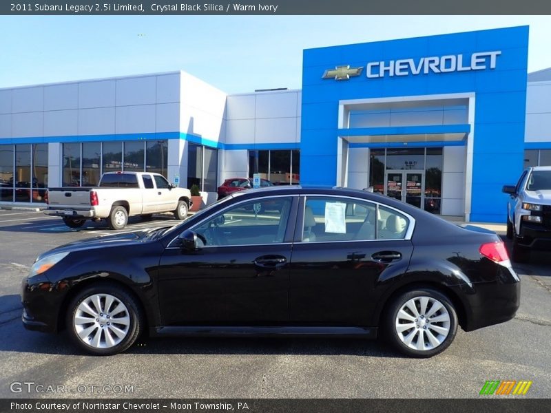 Crystal Black Silica / Warm Ivory 2011 Subaru Legacy 2.5i Limited