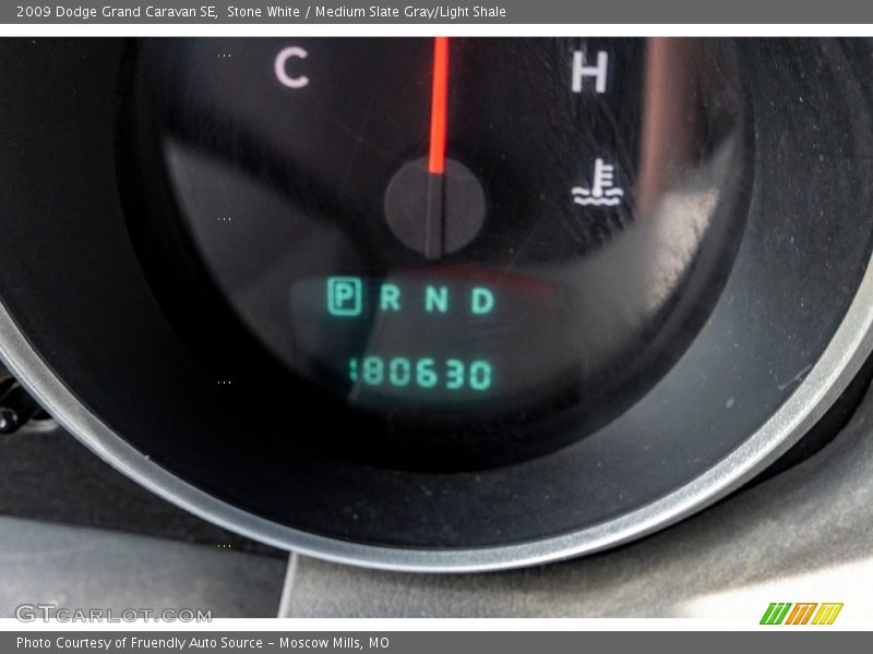 Stone White / Medium Slate Gray/Light Shale 2009 Dodge Grand Caravan SE