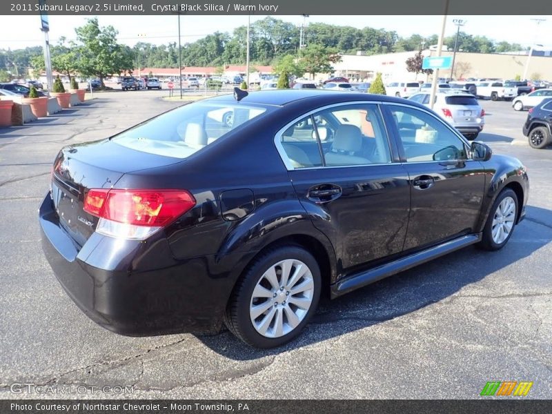 Crystal Black Silica / Warm Ivory 2011 Subaru Legacy 2.5i Limited