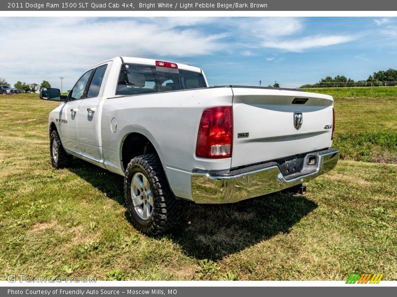 Bright White / Light Pebble Beige/Bark Brown 2011 Dodge Ram 1500 SLT Quad Cab 4x4