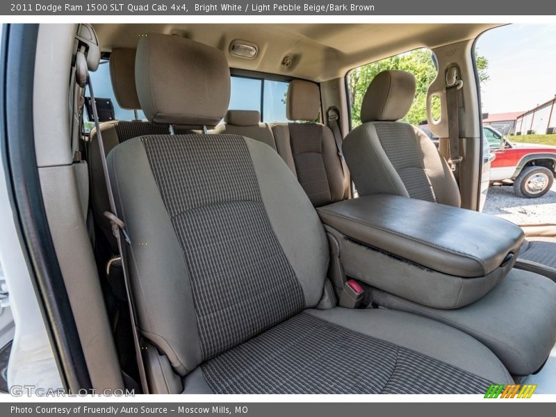 Bright White / Light Pebble Beige/Bark Brown 2011 Dodge Ram 1500 SLT Quad Cab 4x4