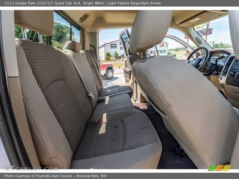 Bright White / Light Pebble Beige/Bark Brown 2011 Dodge Ram 1500 SLT Quad Cab 4x4