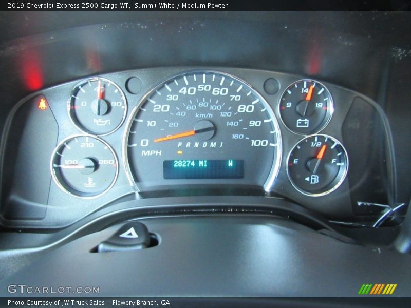 Summit White / Medium Pewter 2019 Chevrolet Express 2500 Cargo WT