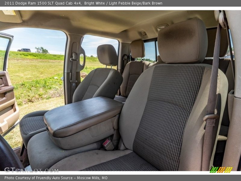 Bright White / Light Pebble Beige/Bark Brown 2011 Dodge Ram 1500 SLT Quad Cab 4x4