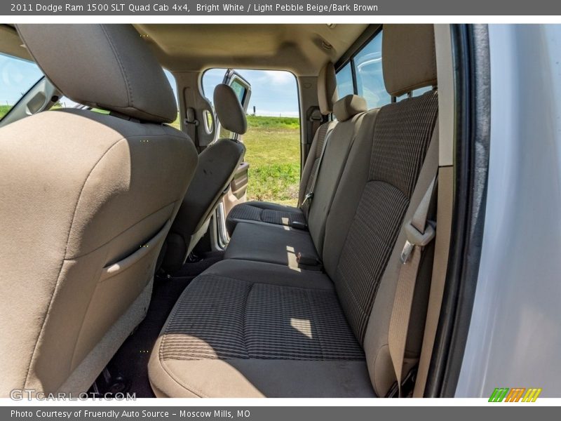 Bright White / Light Pebble Beige/Bark Brown 2011 Dodge Ram 1500 SLT Quad Cab 4x4