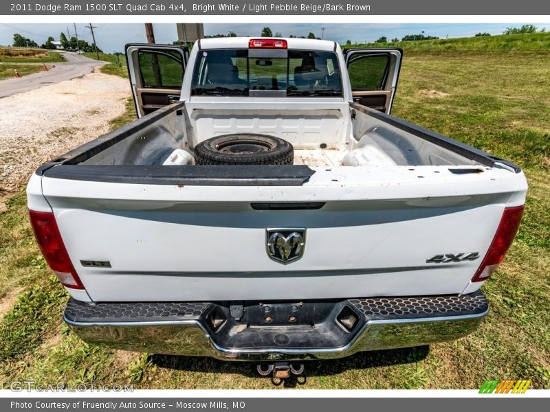 Bright White / Light Pebble Beige/Bark Brown 2011 Dodge Ram 1500 SLT Quad Cab 4x4