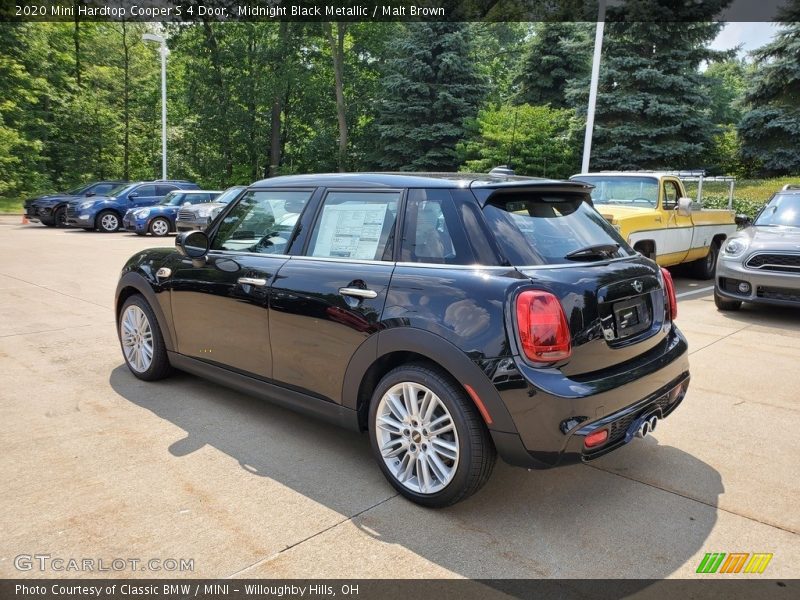 Midnight Black Metallic / Malt Brown 2020 Mini Hardtop Cooper S 4 Door