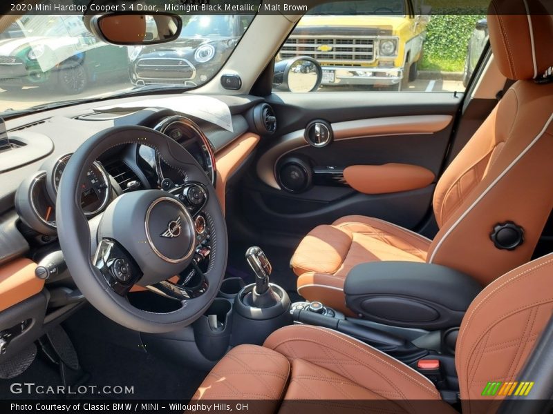 Midnight Black Metallic / Malt Brown 2020 Mini Hardtop Cooper S 4 Door