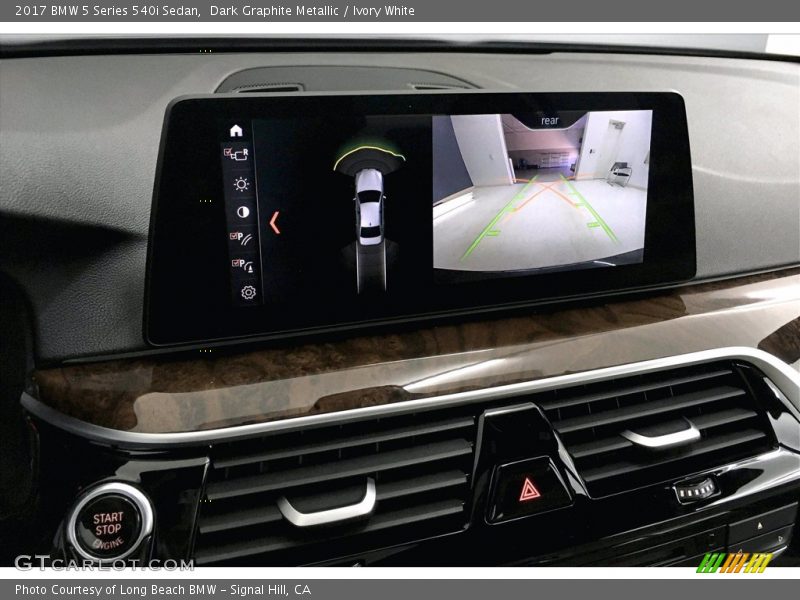 Dark Graphite Metallic / Ivory White 2017 BMW 5 Series 540i Sedan