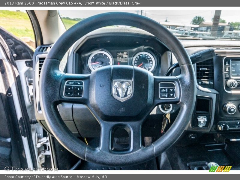 Bright White / Black/Diesel Gray 2013 Ram 2500 Tradesman Crew Cab 4x4