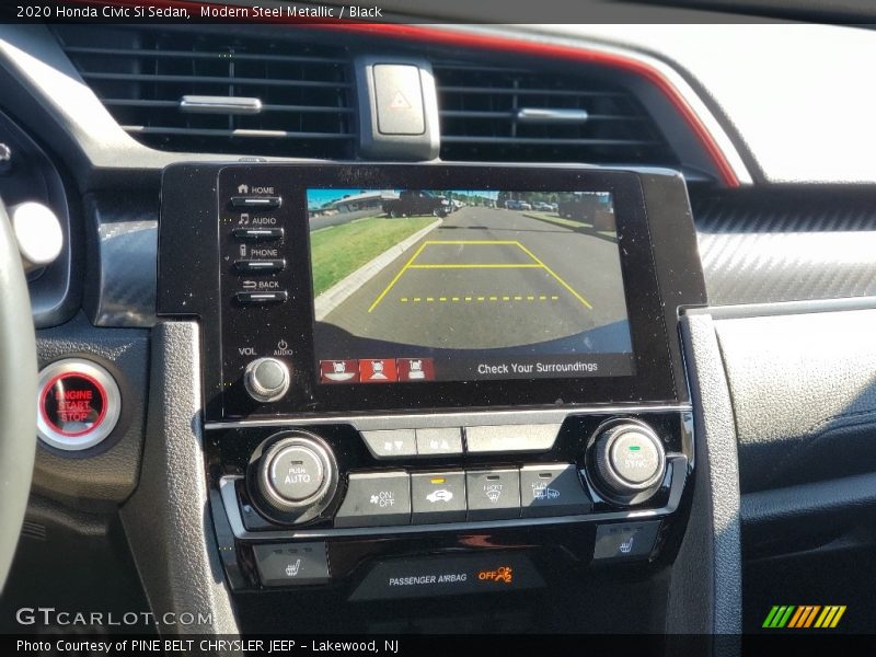 Modern Steel Metallic / Black 2020 Honda Civic Si Sedan