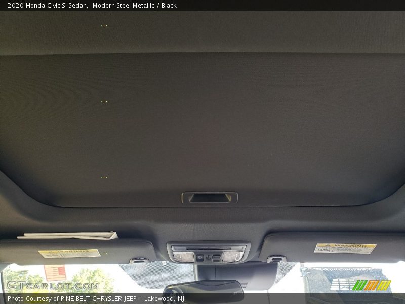 Modern Steel Metallic / Black 2020 Honda Civic Si Sedan