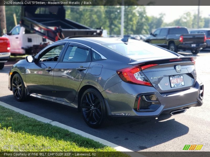 Modern Steel Metallic / Black 2020 Honda Civic Si Sedan
