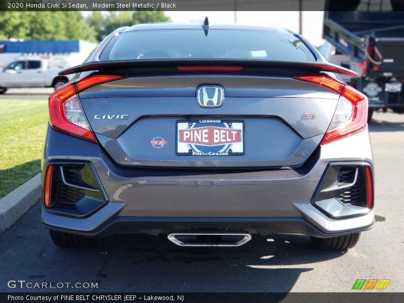 Modern Steel Metallic / Black 2020 Honda Civic Si Sedan