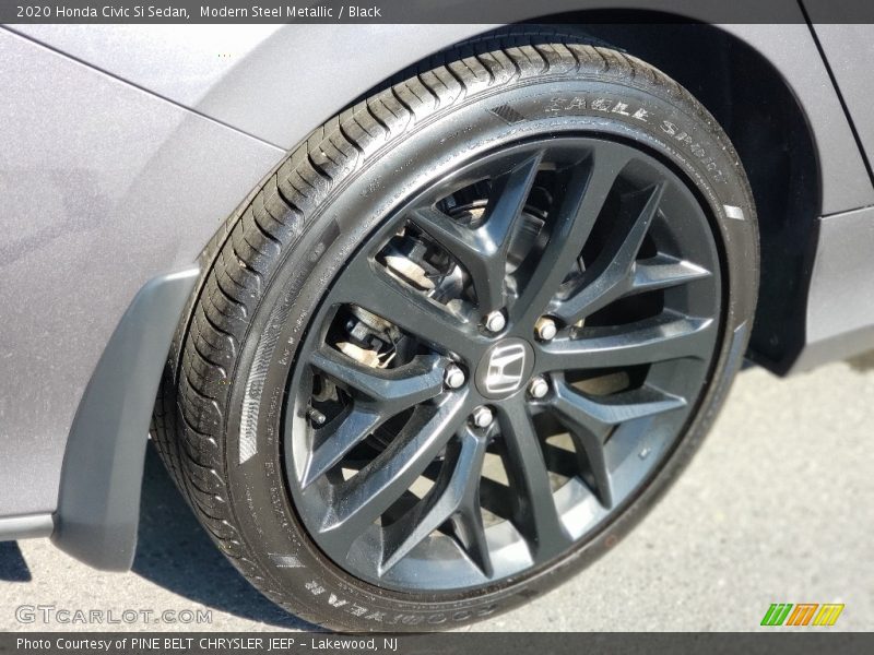 Modern Steel Metallic / Black 2020 Honda Civic Si Sedan
