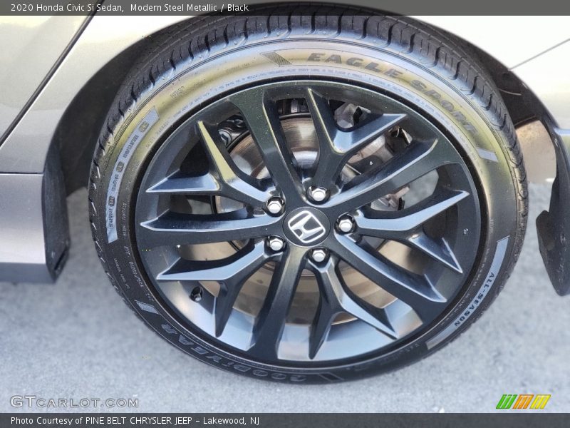 Modern Steel Metallic / Black 2020 Honda Civic Si Sedan
