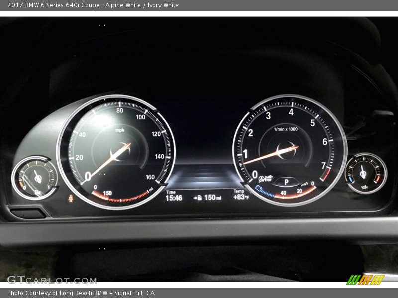  2017 6 Series 640i Coupe 640i Coupe Gauges