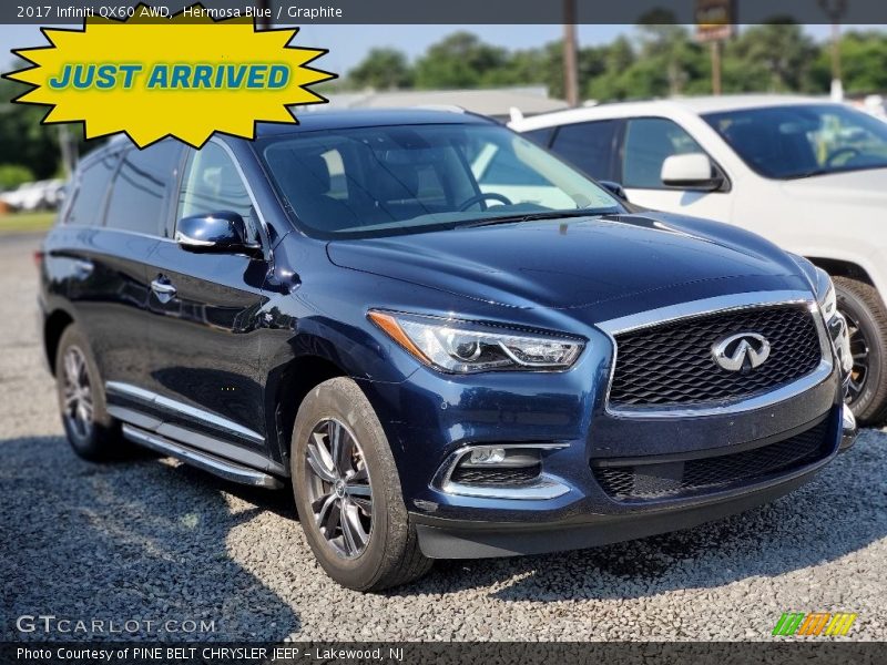 Hermosa Blue / Graphite 2017 Infiniti QX60 AWD