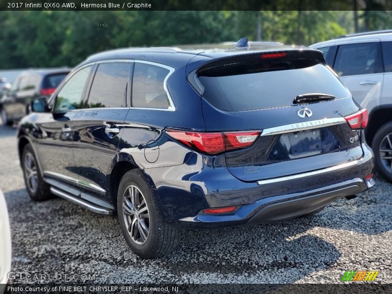 Hermosa Blue / Graphite 2017 Infiniti QX60 AWD