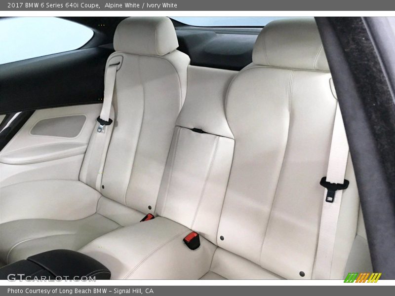 Rear Seat of 2017 6 Series 640i Coupe