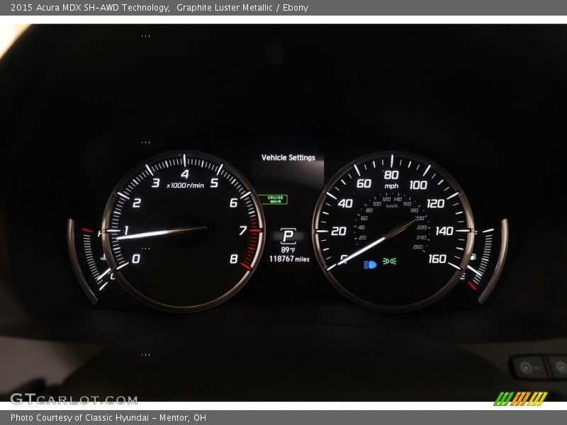 Graphite Luster Metallic / Ebony 2015 Acura MDX SH-AWD Technology