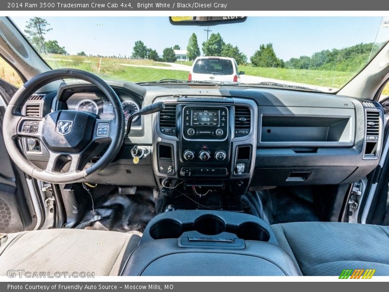 Bright White / Black/Diesel Gray 2014 Ram 3500 Tradesman Crew Cab 4x4