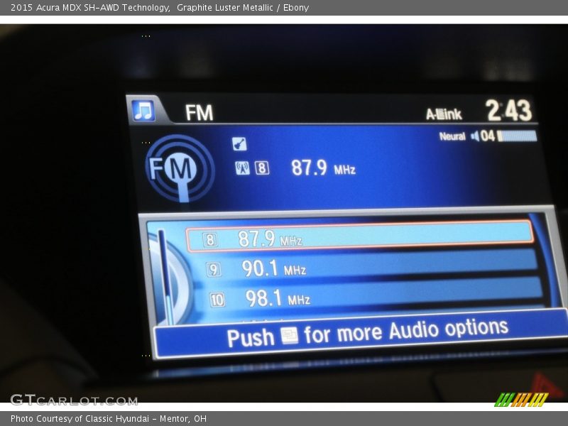 Graphite Luster Metallic / Ebony 2015 Acura MDX SH-AWD Technology