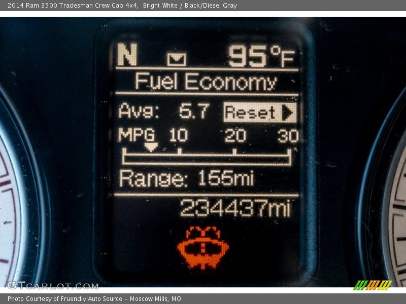 Bright White / Black/Diesel Gray 2014 Ram 3500 Tradesman Crew Cab 4x4