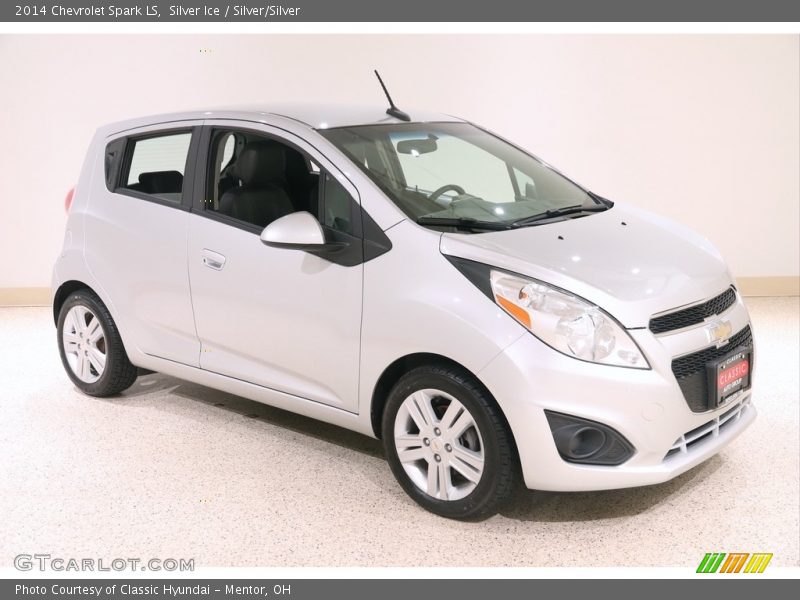 Silver Ice / Silver/Silver 2014 Chevrolet Spark LS
