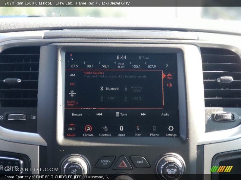 Flame Red / Black/Diesel Gray 2020 Ram 1500 Classic SLT Crew Cab