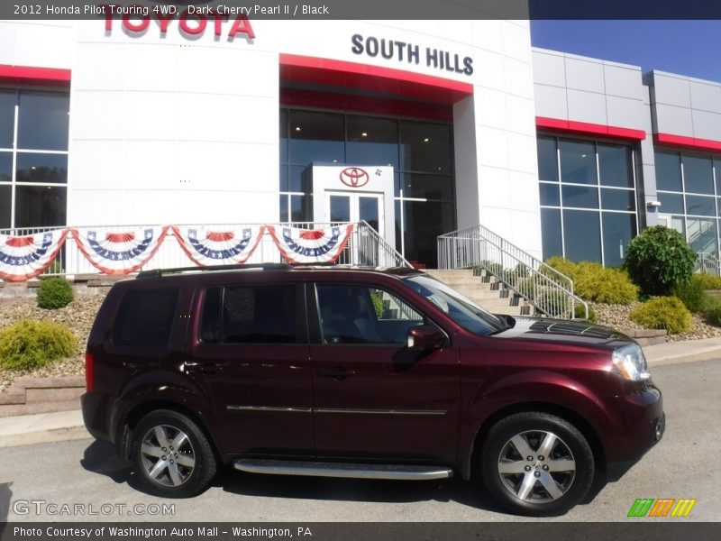 Dark Cherry Pearl II / Black 2012 Honda Pilot Touring 4WD