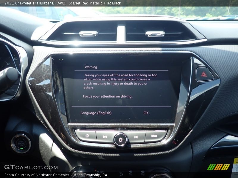 Scarlet Red Metallic / Jet Black 2021 Chevrolet TrailBlazer LT AWD