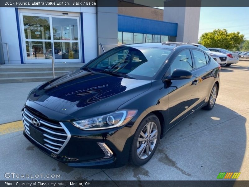 Black / Beige 2017 Hyundai Elantra Value Edition