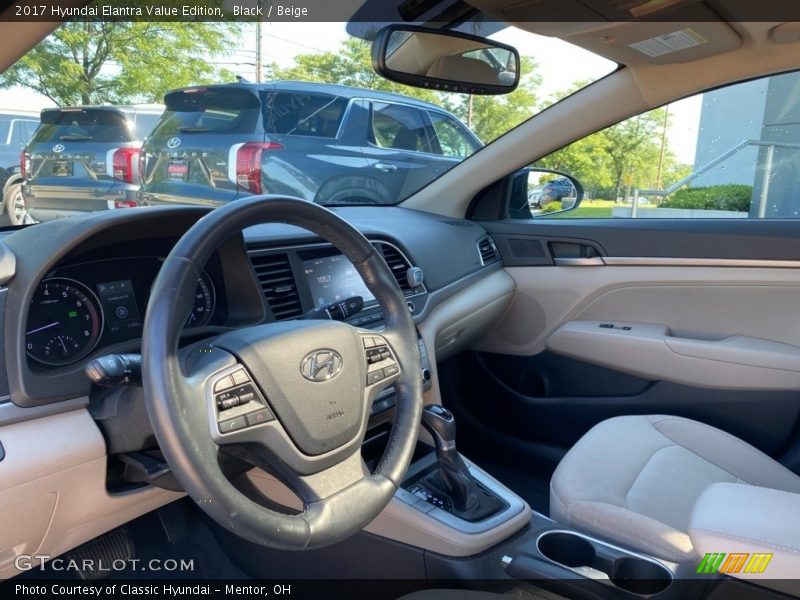 Black / Beige 2017 Hyundai Elantra Value Edition