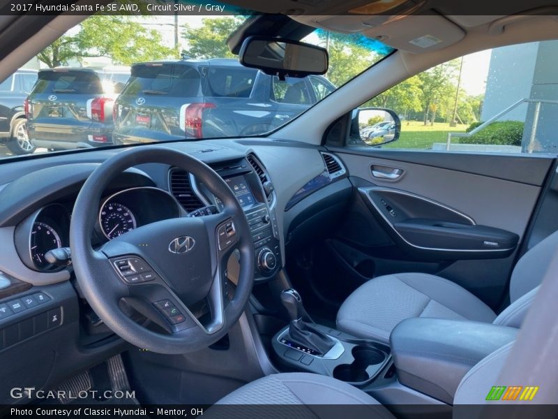 Circuit Silver / Gray 2017 Hyundai Santa Fe SE AWD