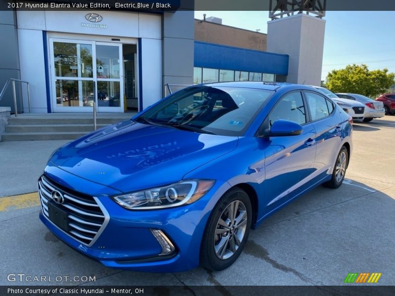Electric Blue / Black 2017 Hyundai Elantra Value Edition