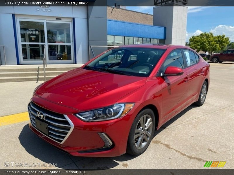 Red / Black 2017 Hyundai Elantra Value Edition
