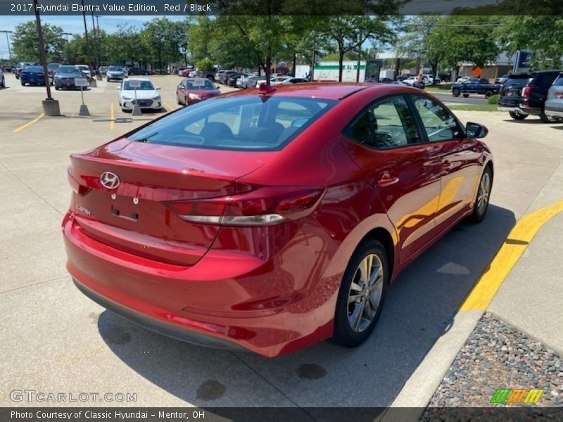 Red / Black 2017 Hyundai Elantra Value Edition